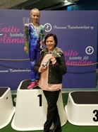 Janna ja Marina Porvoossa Suomen mestaruuden ratkettua.